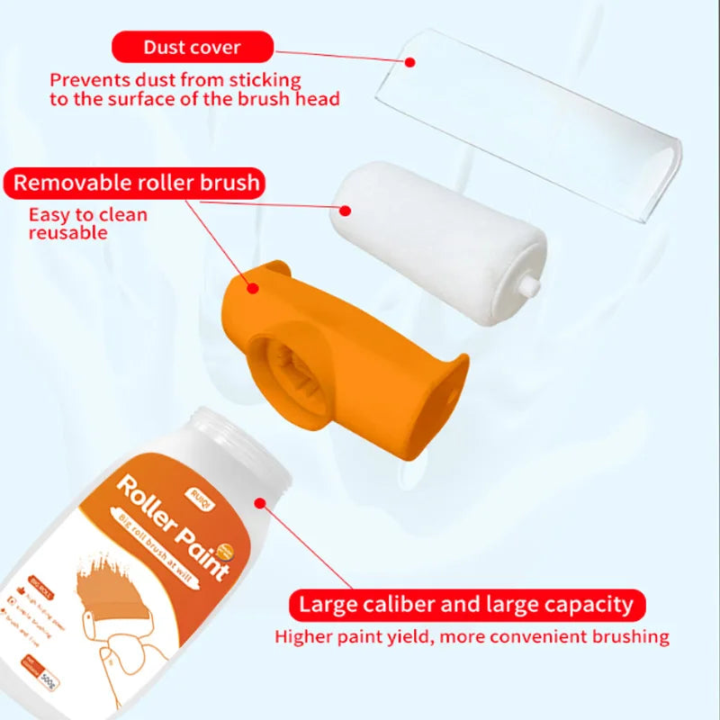 500g Wall Repair Rolling Paint Refinish Paint Roller Brush Wall Net-Odor Repair Repair Paint Wall Tool for Tile