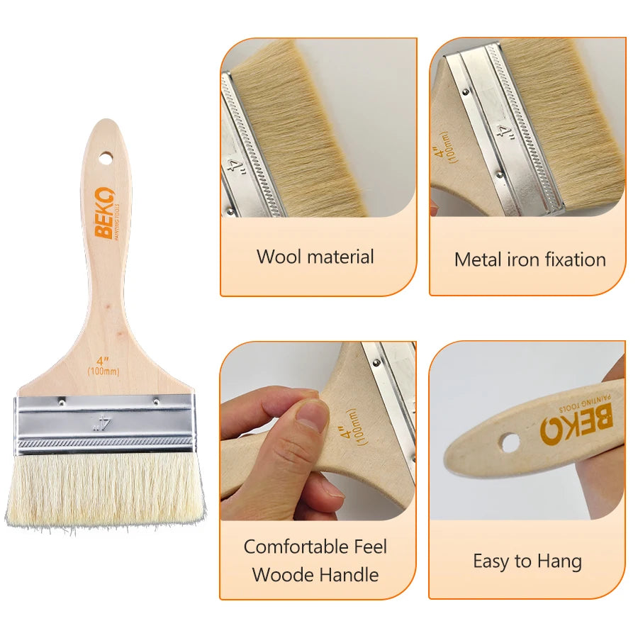 9 Inch Latex Paint Roller Brush Set Paint Tray Wool Brush Wall Coating Painting Tools