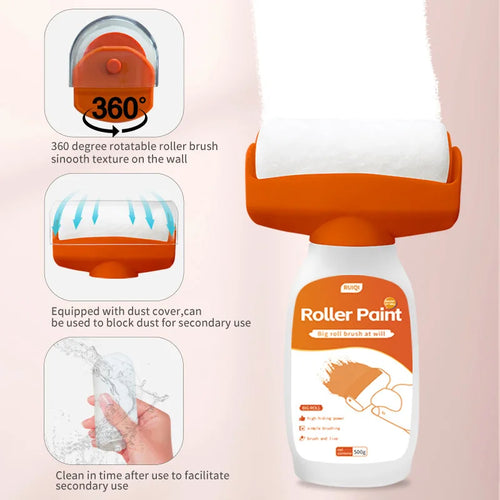 500g Wall Repair Rolling Paint Refinish Paint Roller Brush Wall Net-Odor Repair Repair Paint Wall Tool for Tile